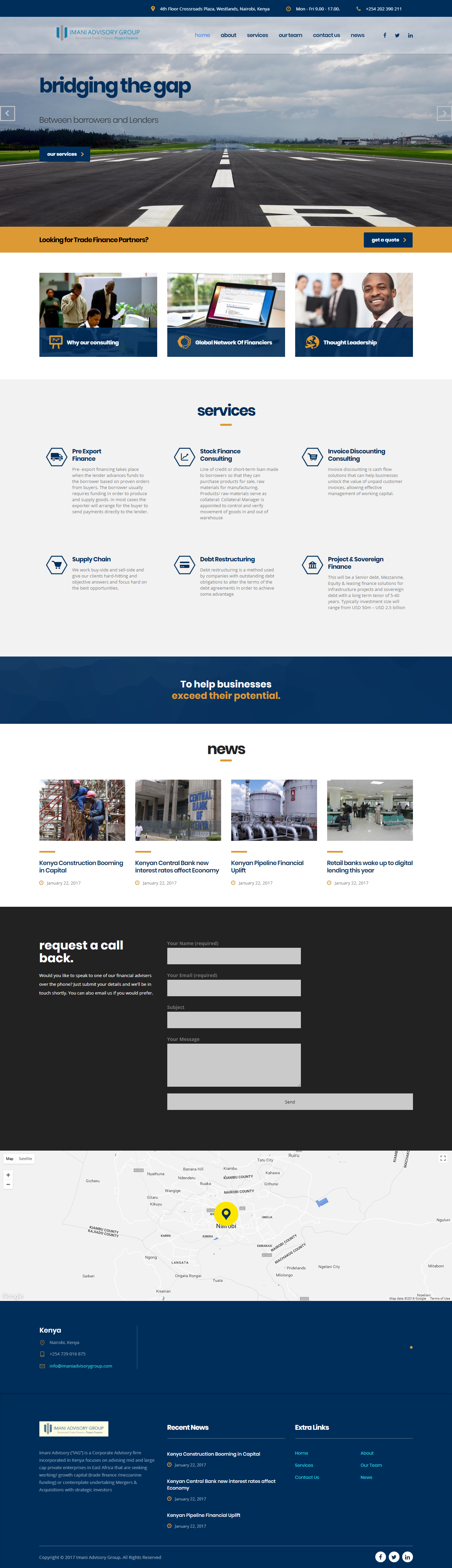 Imani Advisory Group Limited - Web Design